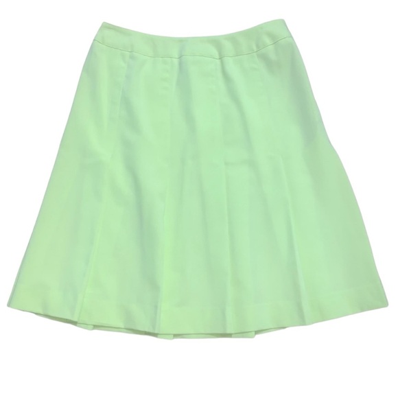 Chadwicks Dresses & Skirts - Chadwick’s size 2P pleated yellow lime green skirt